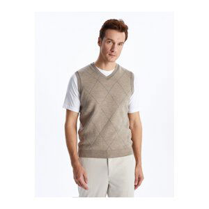 LC Waikiki Standard Mold V-Neck Men's Knitwear Sweater