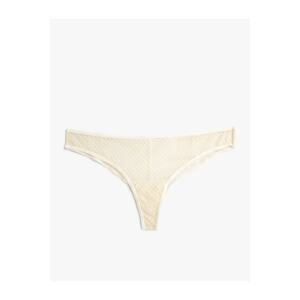 Koton Women's Ecru Lace Panties