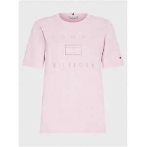 Dámske tričko Tommy Hilfiger Pink