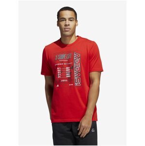 Red Men's T-Shirt adidas Performance - Men