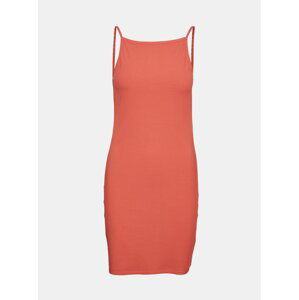 Coral Women Ribbed Sheath Dress Noisy May Edda - Women