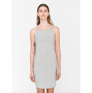 Light grey ribbed sheath dress Noisy May Edda - Women