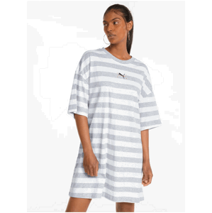 Gray-White Ladies Striped Dress Puma - Women