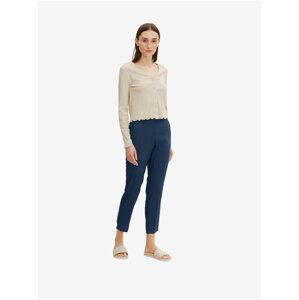 Dark blue Tom Tailor Women's Trousers - Women