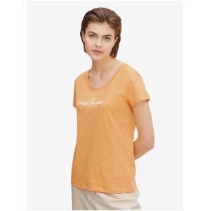 Orange Women's Lined T-Shirt Tom Tailor Denim - Women