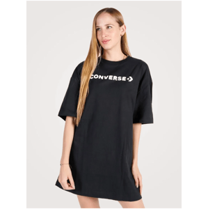 Čierne dámske oversize tričko Converse