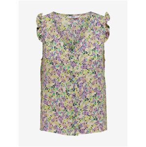 Purple-yellow floral blouse ONLY Gerda - Ladies