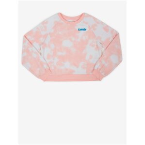 Levi's White-Pink Girly Batik Sweatshirt Levi's® - Girls