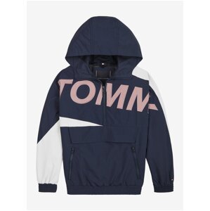 White and blue boys' hooded jacket Tommy Hilfiger - Boys