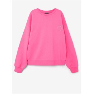 Dark pink girly oversize sweatshirt name it Kolid - Girls