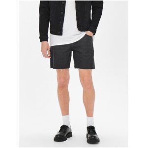 Black Denim Shorts ONLY & SONS Avi - Men