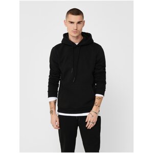 Dark blue mens basic hoodie ONLY & SONS Ceres - Men