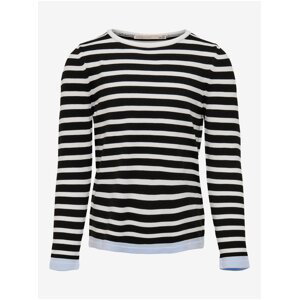 White-black girly striped sweater ONLY Suzana - Girls