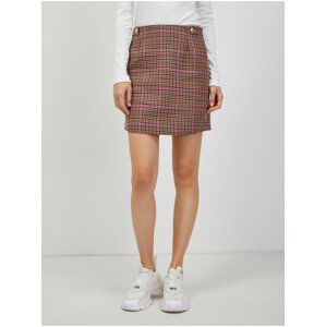 Women's brown plaid skirt with wool Tommy Hilfiger - Women