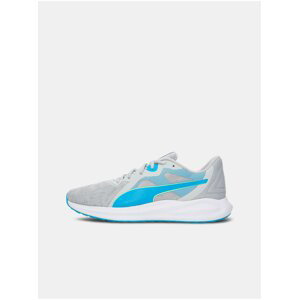 Puma Twitch Runner Blue and Grey Sports Sneakers - Men