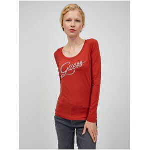 Brick Ladies Long Sleeve T-Shirt Guess Bryanna - Women