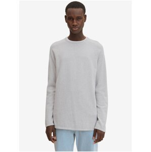 Light gray men's basic sweater Tom Tailor Denim - Men