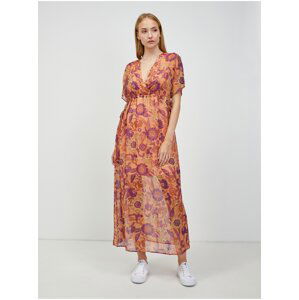 Orange Floral Maxi dress ORSAY - Women