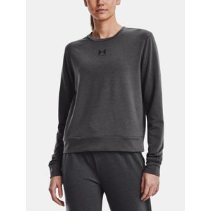 Under Armour T-Shirt Rival Terry Crew-GRY - Women