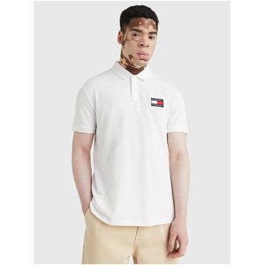 White Mens Polo T-Shirt Tommy Jeans - Men