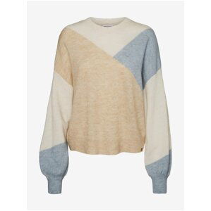 Blue-cream sweater Noisy May Grace - Women