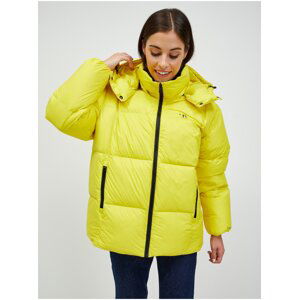 Yellow Womens Oversize Down Jacket Calvin Klein Jeans - Women