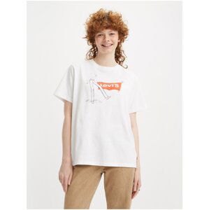 Levi's White Ladies T-Shirt Levi's® For Gals - Women