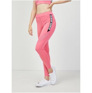 Pink women's sports leggings Guess Angelica - Women