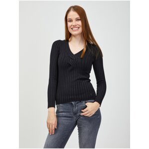 Black Women's Ribbed Sweater Guess Ines - Women
