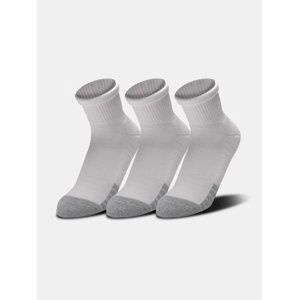 Under Armour Socks UA Heatgear Quarter 3pk-WHT - unisex