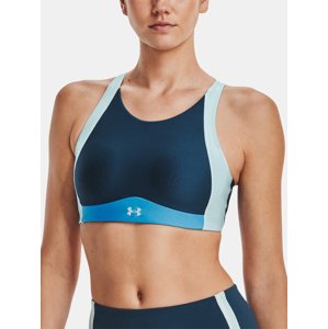 Under Armour Bra UA Infinity Mid High Neck Shine-BLU - Women