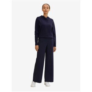 Navy Blue Women's Wide Trousers Tom Tailor - Women