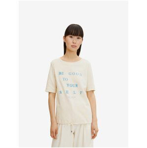 Cream Women's T-Shirt Tom Tailor - Women