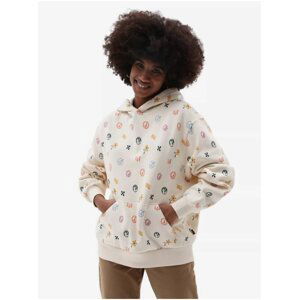 Cream Women's Patterned Hoodie VANS - Women