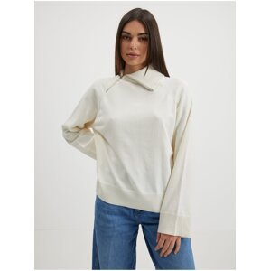 Cream sweater with admixture of wool AWARE by VERO MODA Vivan - Women