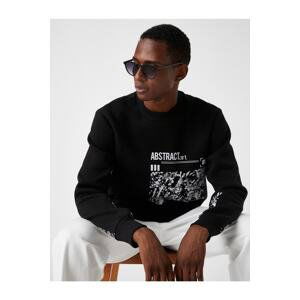 Koton Printed Basic Sweatshirt with Shark