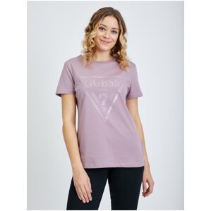 Light Purple Women's T-Shirt Guess Adele - Women
