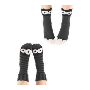 Denokids Monster Gray Boys 2-Pack Socket Socks Set