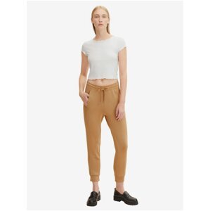 Light Brown Women's Shortened Pants Tom Tailor - Women