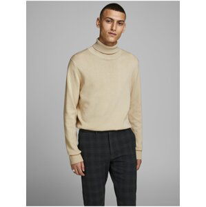 Beige men's turtleneck Jack & Jones Emil - Men