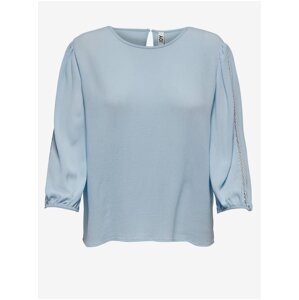 Light blue blouse with three-quarter sleeves JDY Lucy - Ladies