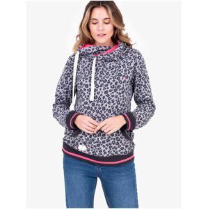 Pink-grey Womens Patterned Hoodie Brakeburn - Women