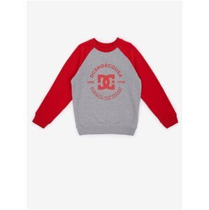 Red and Grey Boys Hoodie DC Star Pilot - Boys