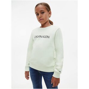 Light green girls' hoodie Calvin Klein Jeans - Girls