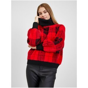 Black-red ladies checkered sweater ORSAY - Women