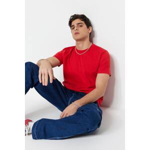 Trendyol Red Basic Regular/Real Fit Crew Neck Short Sleeve T-Shirt