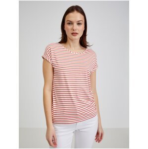 Red and white women's striped T-shirt ORSAY - Women