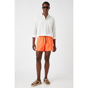 Koton Basic Marine Shorts with Lace-Up Waist