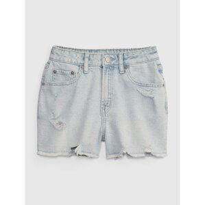 GAP Kids Denim Shorts High Rise Girlfriend Washwell - Girls