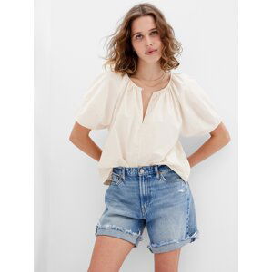 GAP Cotton Blouse Short Sleeve - Women